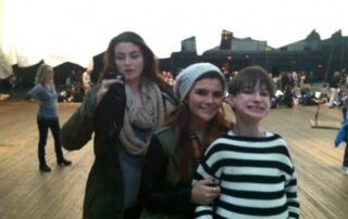 three teenagers at "The Event of a thread"