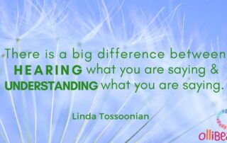 There is a big difference between HEARING what you are saying & UNDERSTANDING what you are saying. Linda Tossoonian on Ollibean