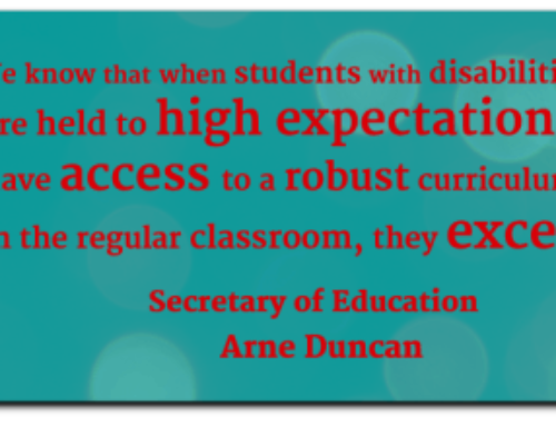 Students with Disabilities Excel with High Expectations, Access, and Inclusion