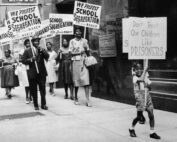 NAACP picketing St. Louis schools circa 1950s. Photo credit AARP