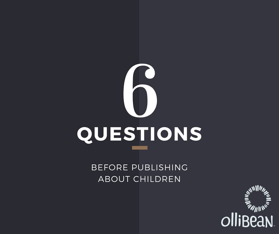 Six Questions Before Publishing About Children . Ollibean Logo Circle made up of equal signs of varying shapes and sizes.