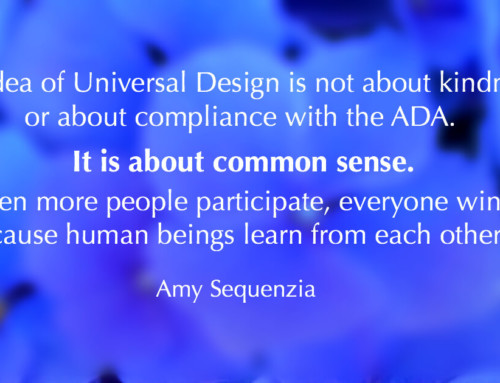 Universal Design and Disability Acceptance