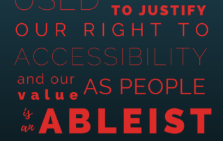 Intelligence, used as a way to justify our right to accessibility, and our value as people, is an ableist concept. Amy Sequenzia on Ollibean